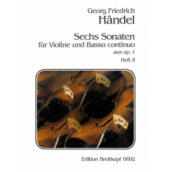 6 Sonaten aus op.1 Band 2  (op.1, Nr.13-15) : - Georg Friedrich Händel (George Frederic Handel) / Arr. Ulrich Haverkampf