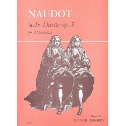 6 Duette op.3 : für Altblock- - Jacques Christophe Naudot