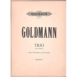 Trio (4 Stücke ) : für Viola, - Friedrich Goldmann