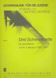 3 Scherzduette für 2 Gitarren - Wolfgang Amadeus Mozart / Arr. Siegfried Behrend