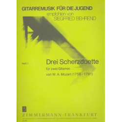 3 Scherzduette für 2 Gitarren - Wolfgang Amadeus Mozart / Arr. Siegfried Behrend
