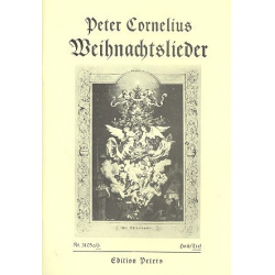 Weihnachtslieder op.8 : für Gesang (tief) - Peter Cornelius