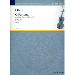 O Fortuna : für Viola - Carl Orff