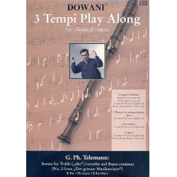 Sonate Nr. 2 (aus "Der getreue Musikmeister") für Altblockflöte und Basso continuo in B-Dur - Georg Philipp Telemann