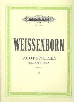Fagott-Studien, Heft 2: für Fortgeschrittene op. 8 (Deutsch / Englisch)
Fagott-Studien, Heft 2: für Fortgeschrittene op