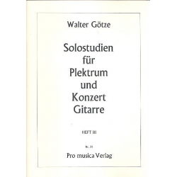 Solostudien für Plektrum- und - Walter Götze