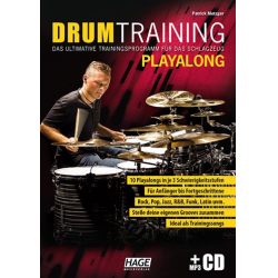 Drum Training Playalong  (+mp3-CD) : - Patrick Metzger