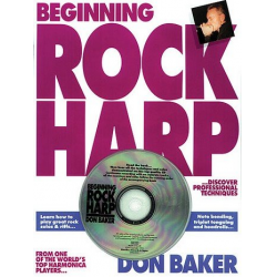 BEGINNING ROCK HARP (+CD) : BOOK - Don Baker