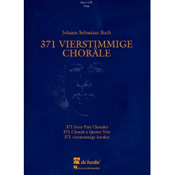 371 Vierstimmige Choräle ( 3 C AC viola ) - Johann Sebastian Bach / Arr. Hans Algra