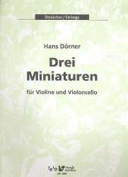 3 Miniaturen : für Violine und Violoncello - Hans Dörner