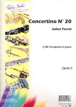 Concertino no.20 pour trompette (cornet) et piano