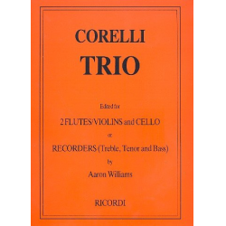 Trio d minor op.3,5 : for 2 flutes (violins) - Arcangelo Corelli
