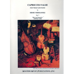 Capriccio-Valse op.7 : for violin - Henryk Wieniawsky