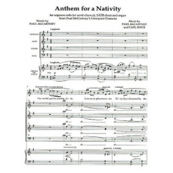 Anthem for a Nativity. SATB accompanied - Paul McCartney