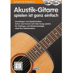 Akustik-Gitarre spielen ist ganz einfach (+CD +DVD) - Carl Friedrich Abel