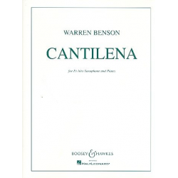 Cantilena : for alto saxophone and - Warren Benson