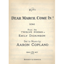 Dear March come in : für Gesang (tief) - Aaron Copland