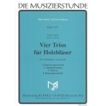 4 Trios für 2 Klarinetten und Fagott - Julius Fucik / Arr. Miloslav Richter