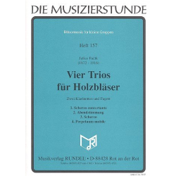 4 Trios für 2 Klarinetten und Fagott - Julius Fucik / Arr. Miloslav Richter