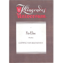 Für Elise : für Klavier - Ludwig van Beethoven