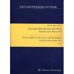 Jauchzet dem Herrn alle Welt für Sopran und Instrumente - Partitur - Johann Justus Kahle