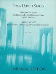 Berliner Sonate für 3 Blockflöten (SAB) - Hans Ulrich Staeps
