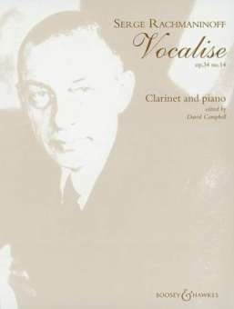 Vocalise op.34,14 : für Klarinette und Klavier