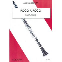 Poco a Poco - 113 Short Technical Studies for Clarinet - Jan van Beekum