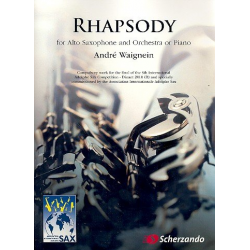 Rhapsody : for alto saxophone and piano (orchestra) piano score -André Waignein