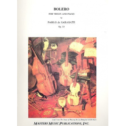 Bolero op.30 : for violin and piano - Pablo de Sarasate