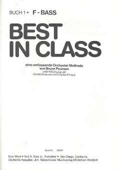 Best in Class Buch 1 - Deutsch - Tuba in F