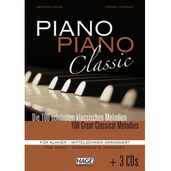 Piano Piano Classic - mittelschwer (+3 CD's) : - Diverse / Arr. Gerhard Kölbl