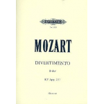 Divertimento B-dur  KV Anh. 227, Anh. C 17.02 - Wolfgang Amadeus Mozart / Arr. Alfred Einstein