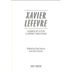 Sonata no.9 : for clarinet and piano - Jean Xavier Lefèvre