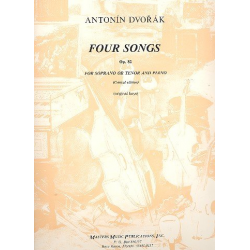 4 Songs op.82 : - Antonin Dvorak