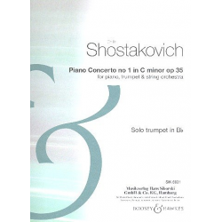 Konzert c-Moll Nr.1 op.35 : für Trompete, - Dmitri Shostakovitch / Schostakowitsch