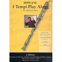 Konzerte Nr. 4 G-Dur und Nr. 6 D-Dur für Sopranblockflöte, Streicher und Basso continuo - John Baston