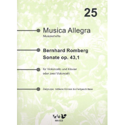 Sonate op.43,1 : - Bernhard Romberg