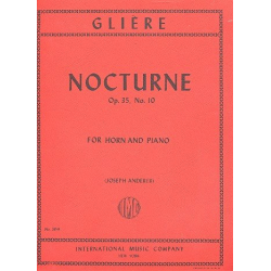 Nocturne op. 35/10 für Horn/Klavier - Reinhold Glière