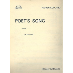 Poet's Song : for sopran and piano - Aaron Copland
