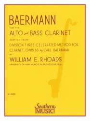 Baermann For Alto And Bass Clarinet - Carl Baermann / Arr. William Rhoads