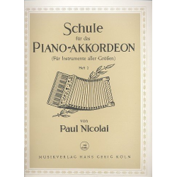 Schule für das Piano-Akkordeon Band 2 - Paul Nicolai