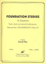 Foundation Studies op.63 : for saxophone - Carl Baermann