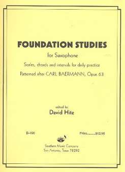 Foundation Studies op.63 : for saxophone