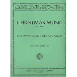 CHRISTMAS MUSIC ,  Volume I, for 2 Violins, Viola and Cello (Bastable) score and parts - Diverse