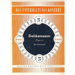 Delikatessen : für Salonorchester - Karl Wiedenfeld