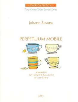 Perpetuum mobile :  for 4 clarinets - Score and Parts
