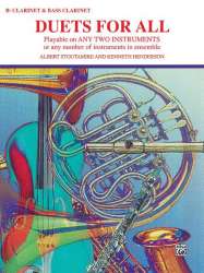 Duets for All - B-flat Clarinets, Bass Clarinet Book - Diverse / Arr. Albert Stoutamire