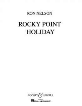 Rocky Point Holiday (Partitur und Stimmen)
