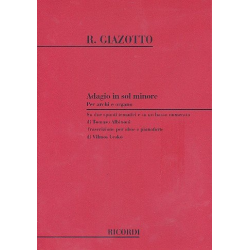 Adagio sol minore : per oboe - Tomaso Albinoni